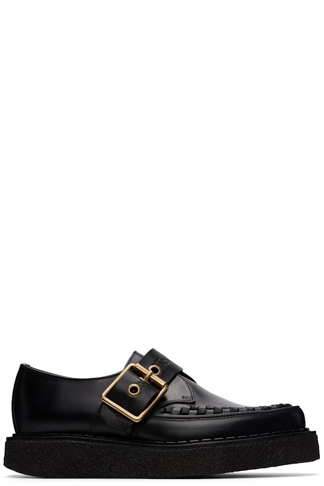 Vivienne Westwood — Black George Cox Edition Point Toe Monkstraps