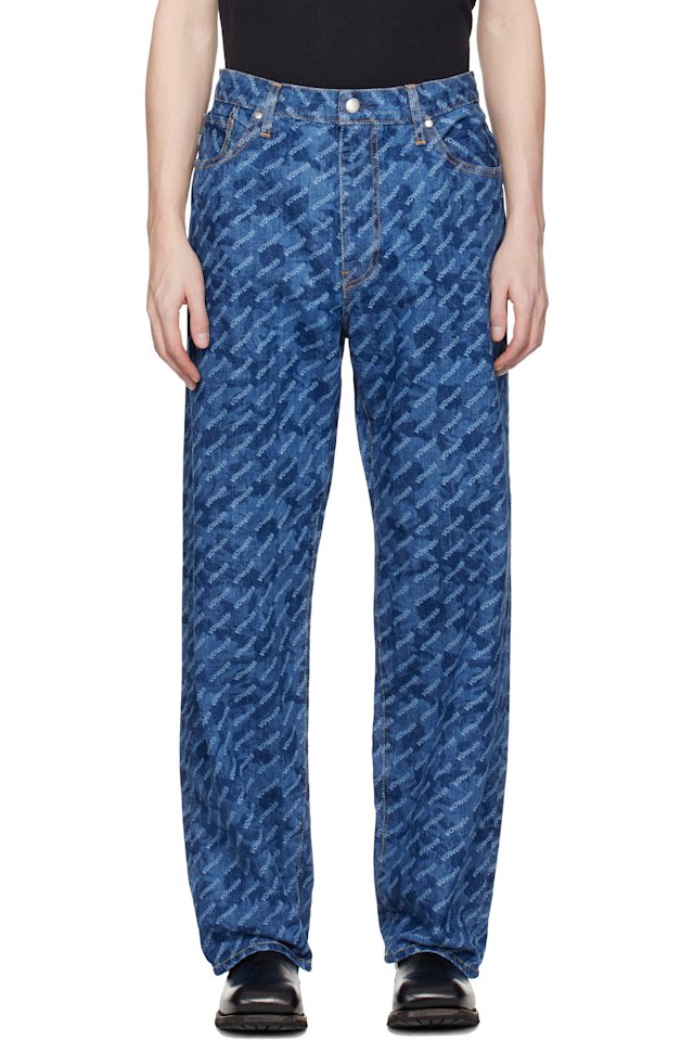 vowels — Navy Baggy Denim Jeans