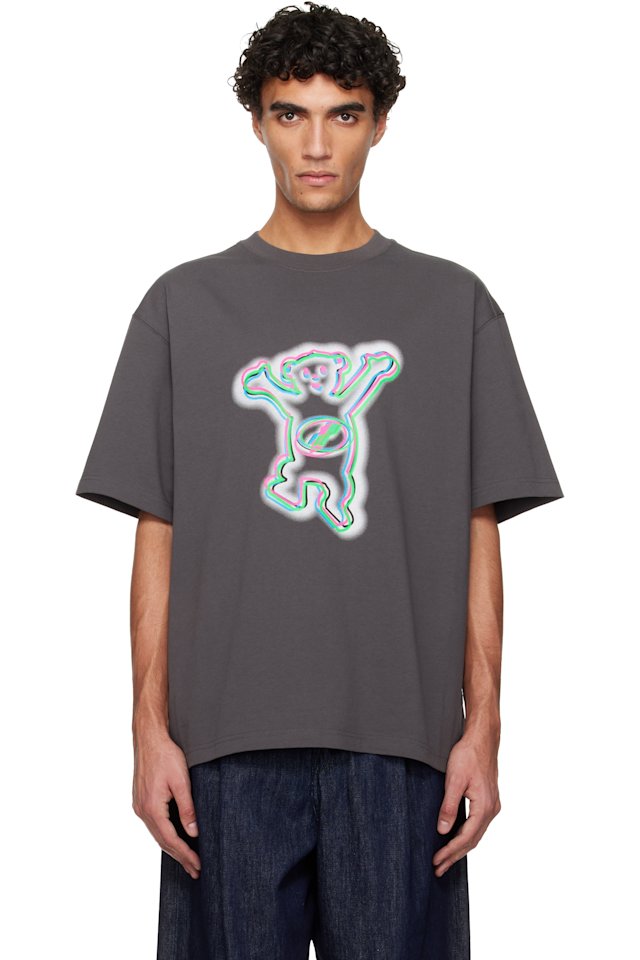 We11done — Gray Colorful Teddy T-shirt