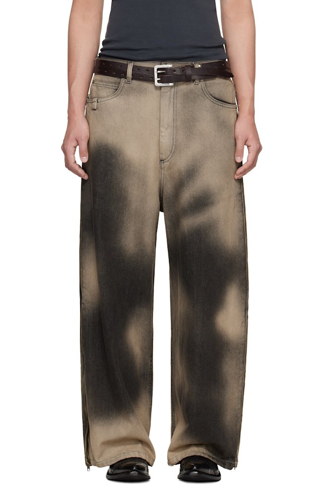LU'U DAN — Gray Side Zip Jeans