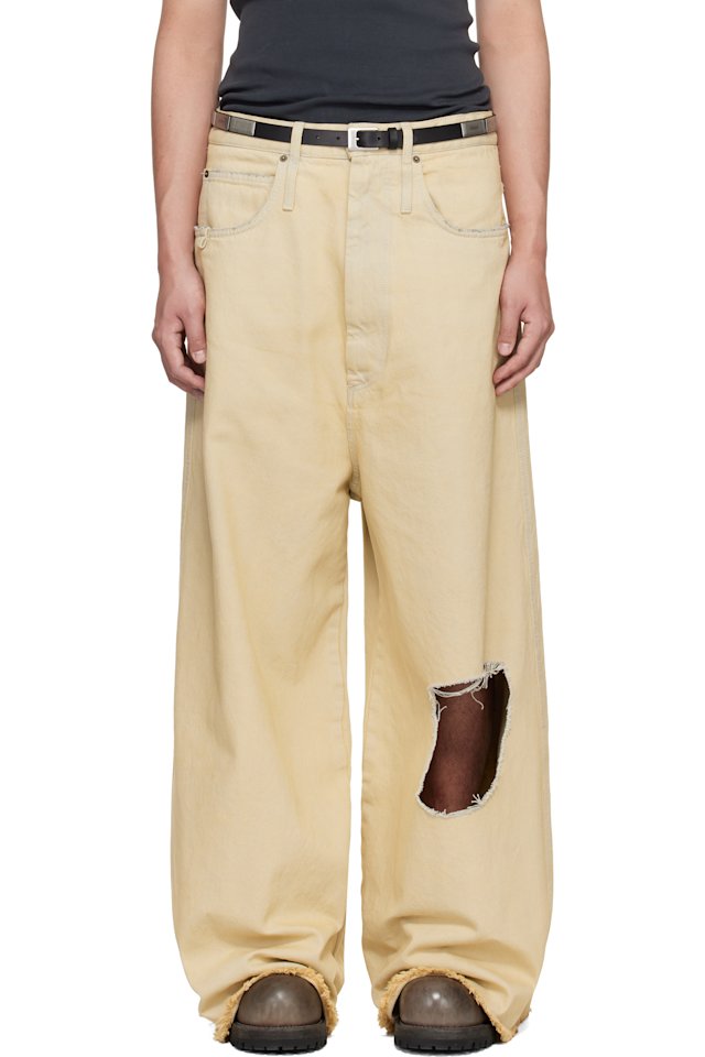 LU'U DAN — Off-White Dumpster Denim Jeans