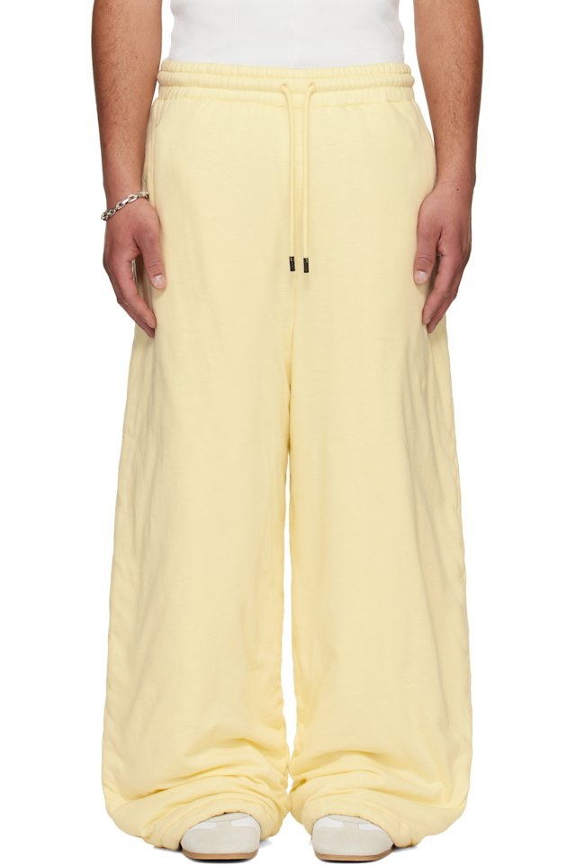 LU'U DAN — Off-White Wadded Bontans Sweatpants