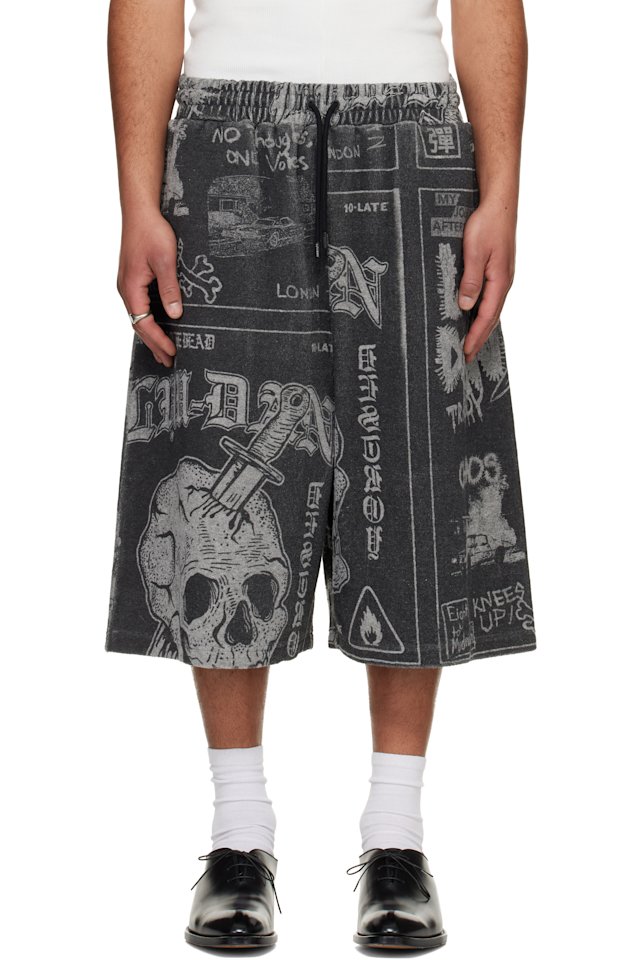 LU'U DAN — Gray BBall Shorts