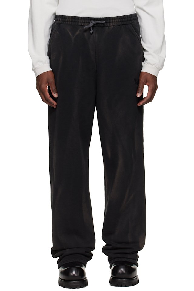 ALEXANDER DIGENOVA — Black Trashed Sweatpants