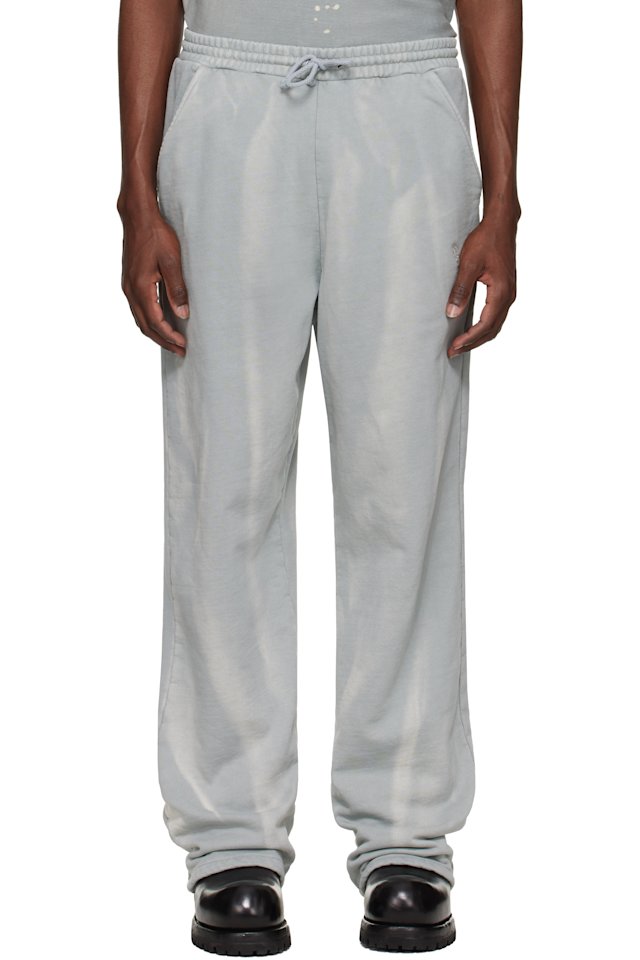 ALEXANDER DIGENOVA — Blue Trashed Sweatpants