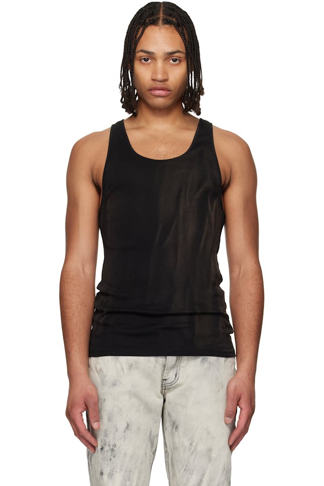 ALEXANDER DIGENOVA — Black Faded Tank Top
