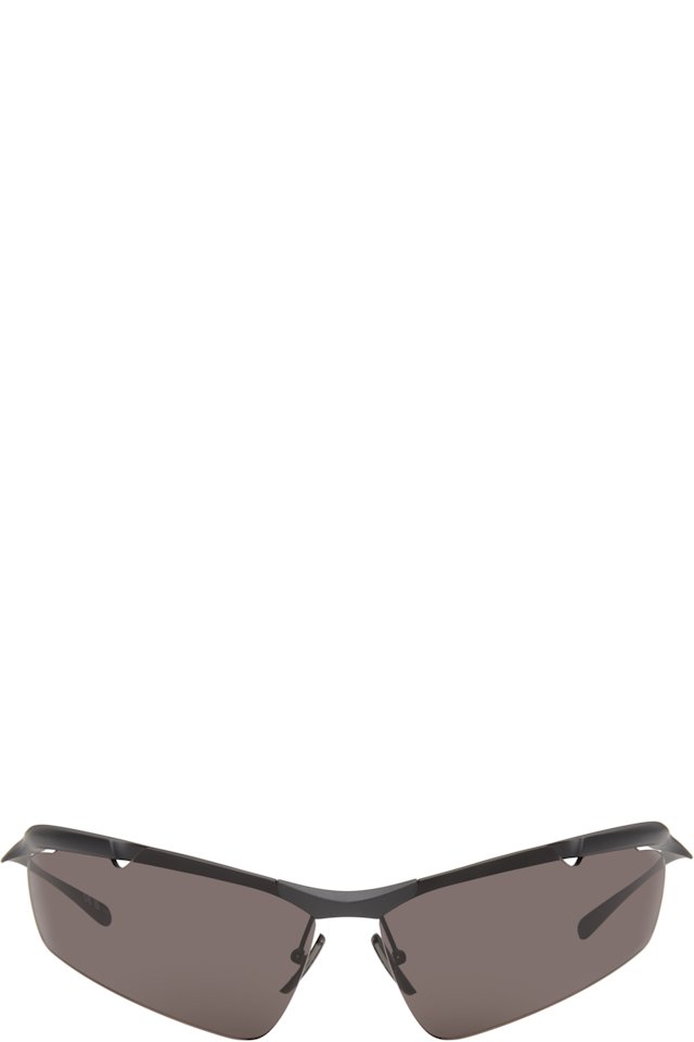 Balenciaga — Gray Boomerang Cat Sunglasses