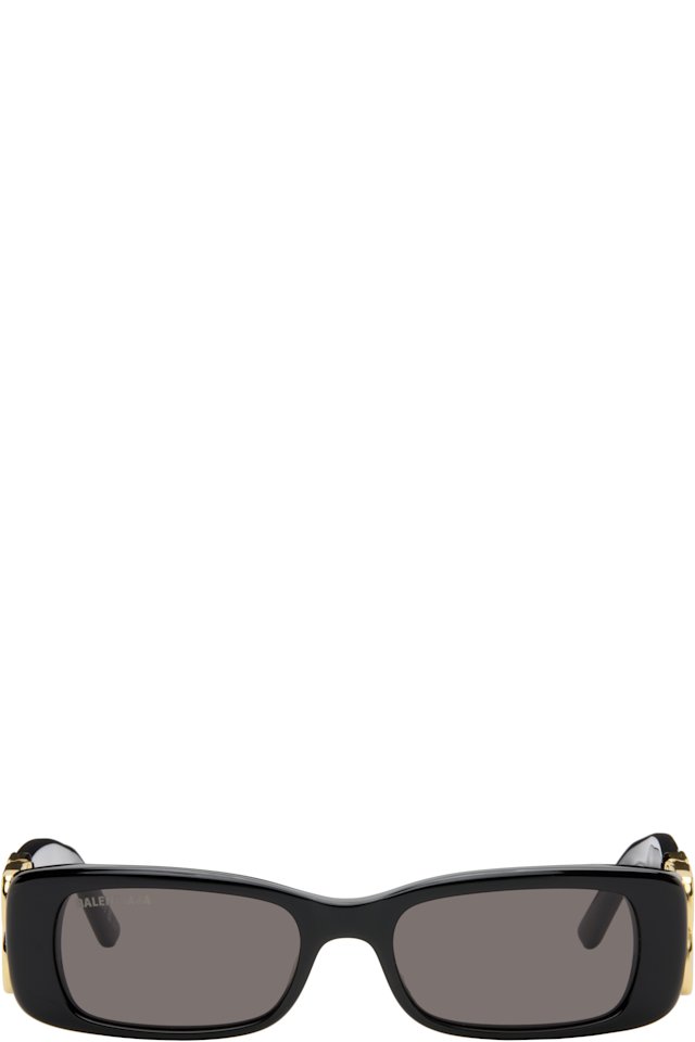 Balenciaga — Black Everyday None Rectangular Sunglasses