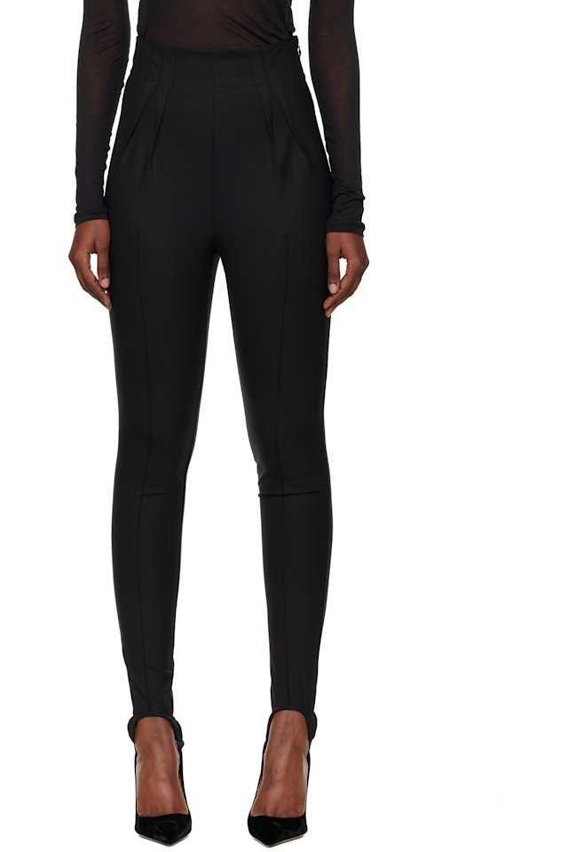 Mugler — Black Tailored Leggings