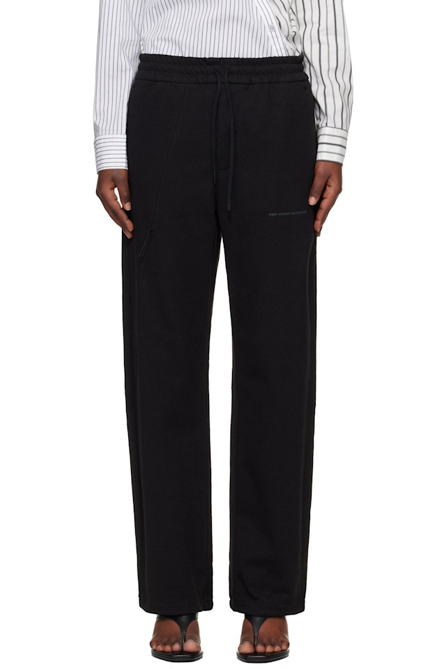 POST ARCHIVE FACTION (PAF) — Black Work Track Pants