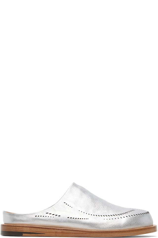 POST ARCHIVE FACTION (PAF) — Silver Breath Slip-on Loafers