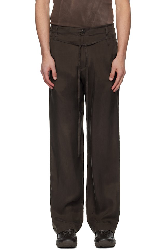 POST ARCHIVE FACTION (PAF) — Brown Single Drifter Trousers