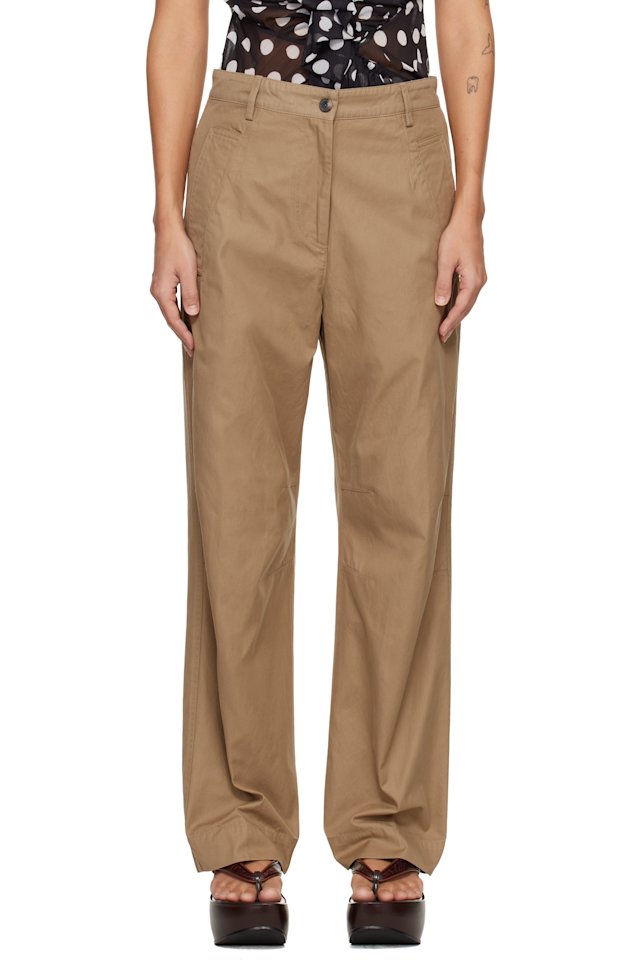 Dries Van Noten — Brown Loose Fit Workwear Trousers