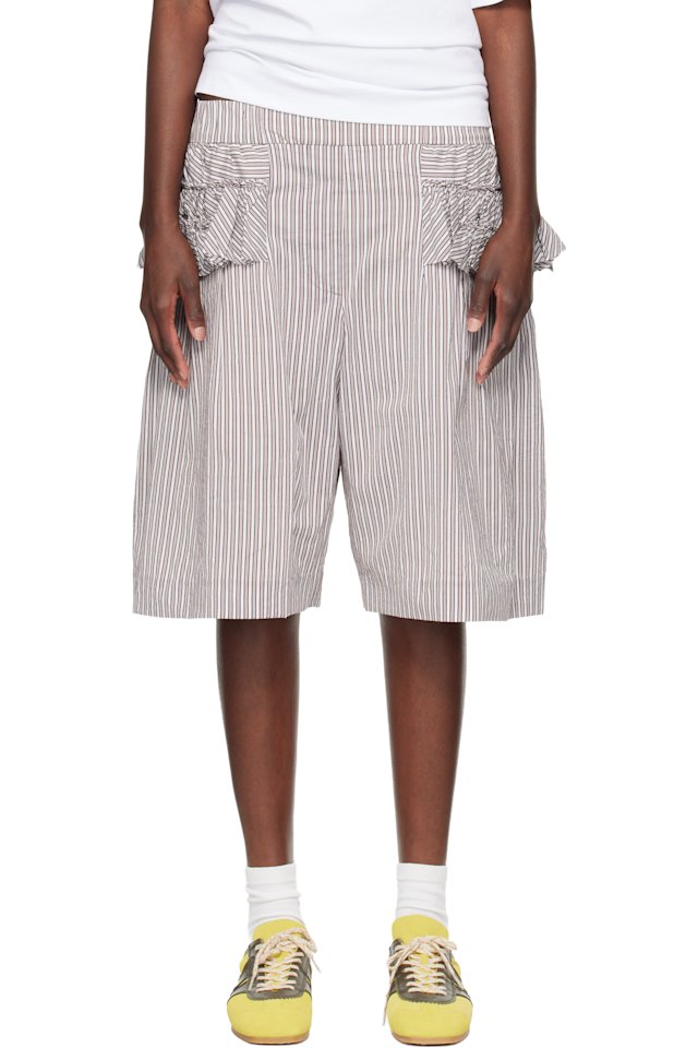 Dries Van Noten — Multicolor Ruffled Shorts