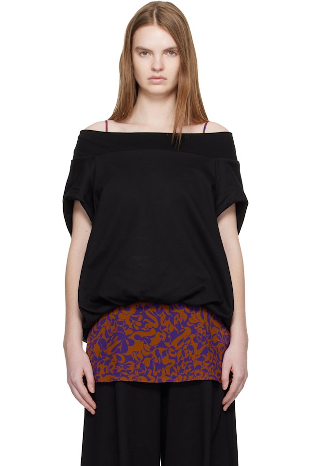 Dries Van Noten — Black Cocoon Sweatshirt