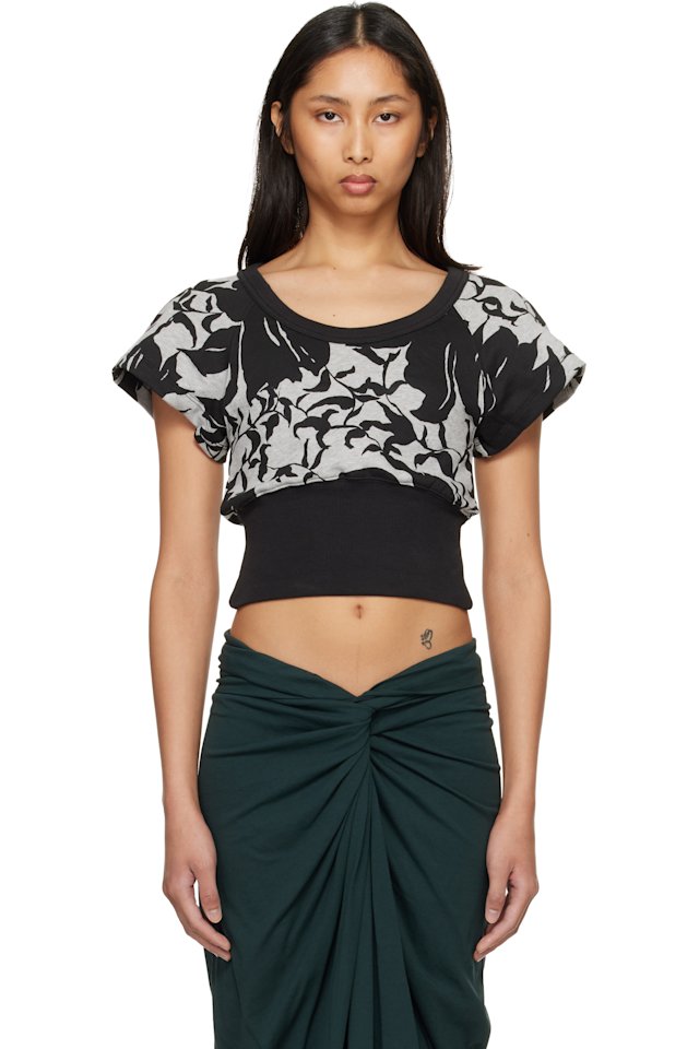 Dries Van Noten — Gray Printed T-shirt