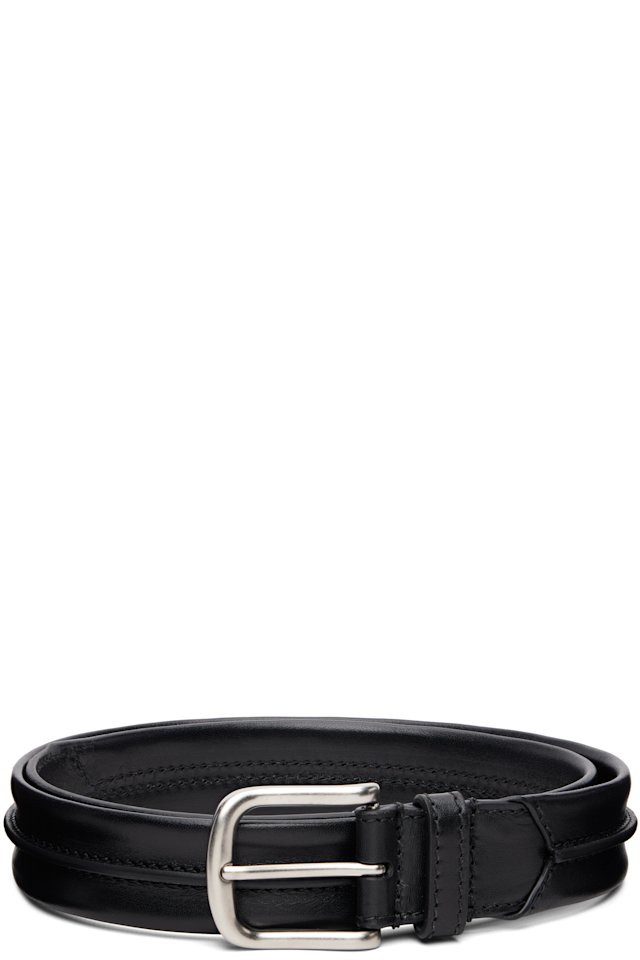 Dries Van Noten — Black Leather Belt
