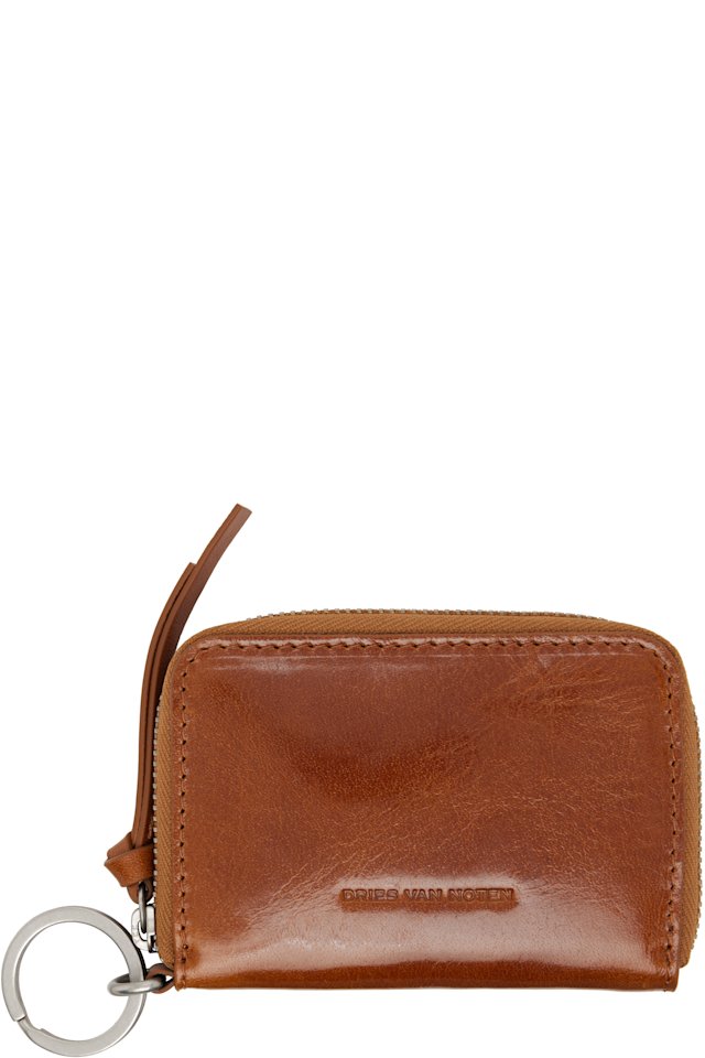 Dries Van Noten — Brown Zip Wallet