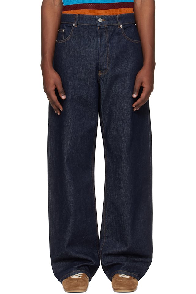 Dries Van Noten — Blue Straight Leg Jeans