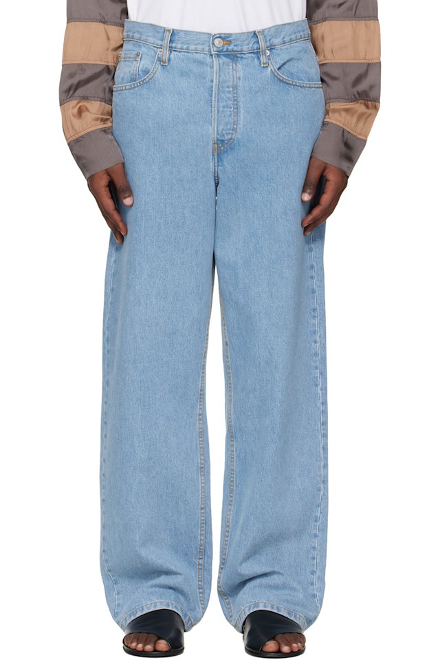 Dries Van Noten — Blue Loose Fit Jeans