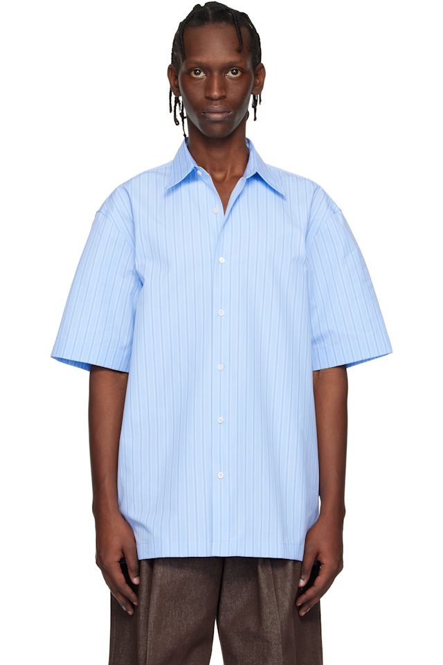 Dries Van Noten — Blue Striped Shirt
