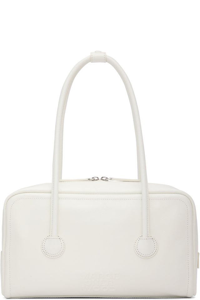 MARGESHERWOOD — White Soft Boston Small Bag