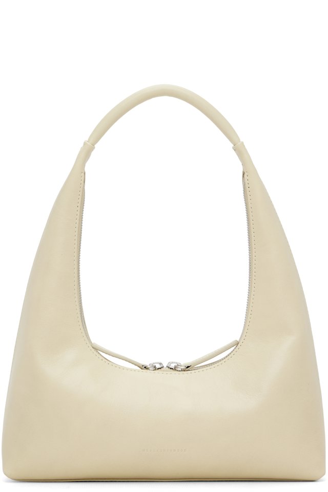 MARGESHERWOOD — Off-White Leather Shoulder Bag