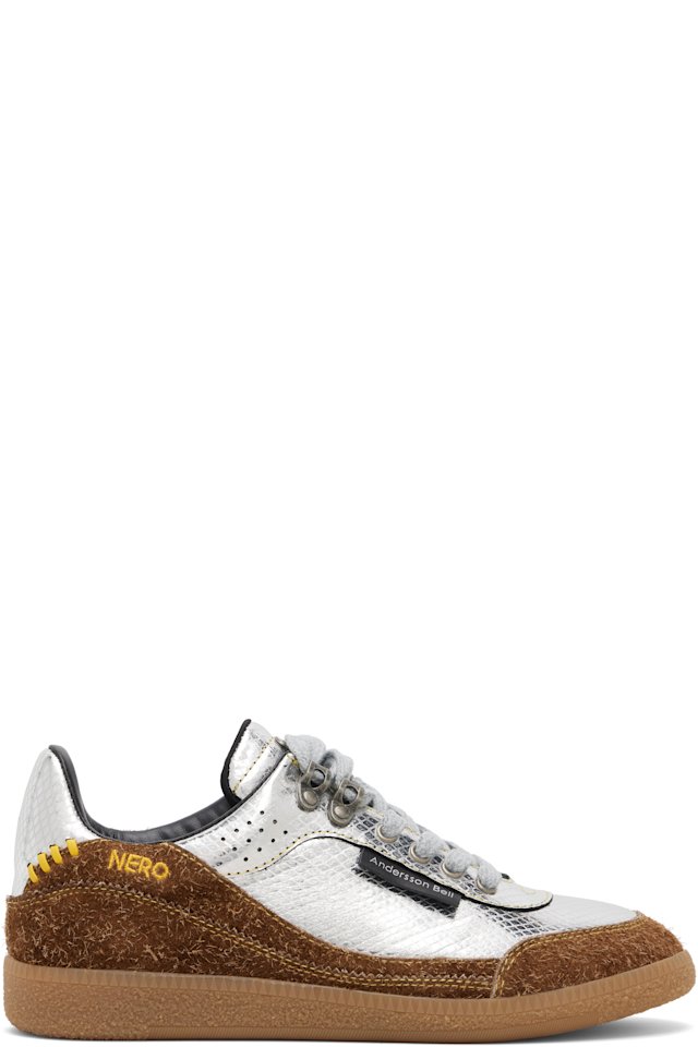 Andersson Bell — Silver & Brown Nero Sneakers