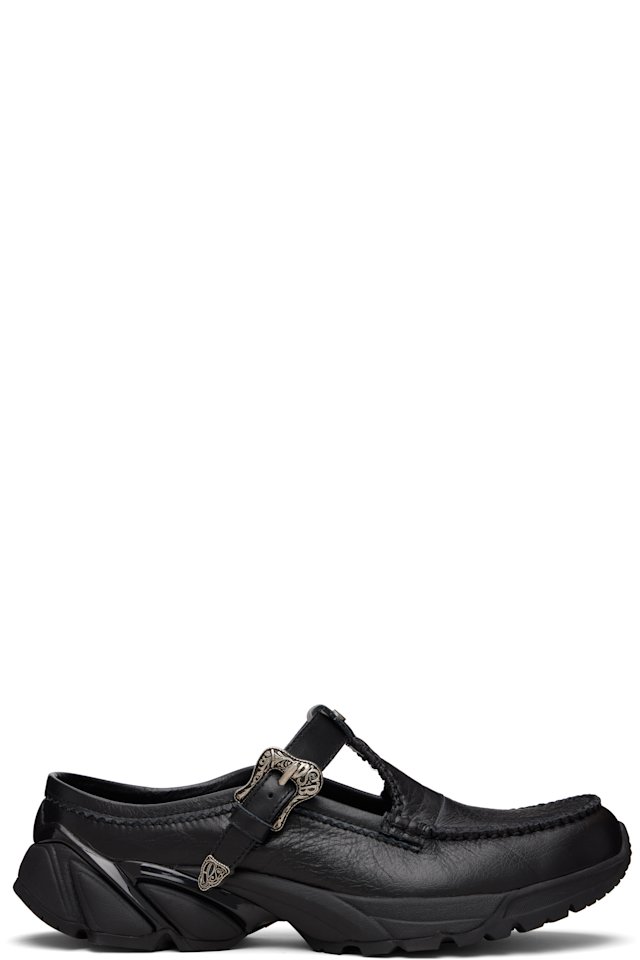Andersson Bell — Black Mary Jane Mule Loafers