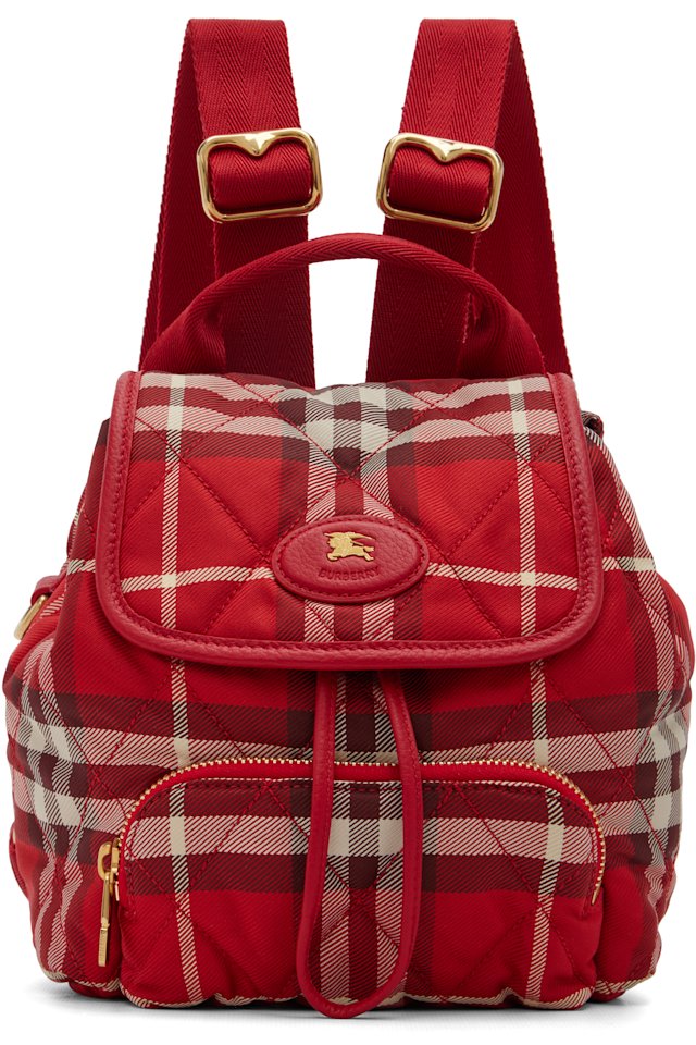 Burberry — Red Mini Horseshoe Backpack​