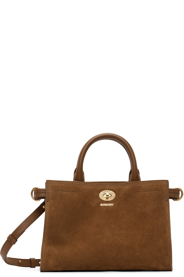 Burberry — Brown Mini Cotswolds Tote