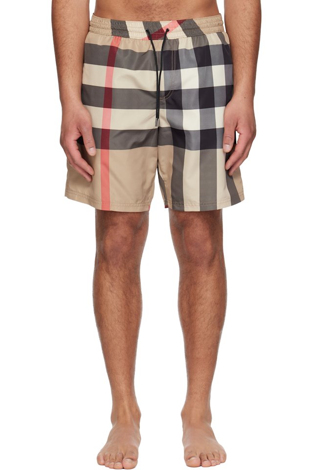 Burberry — Beige Guildes Swim Shorts