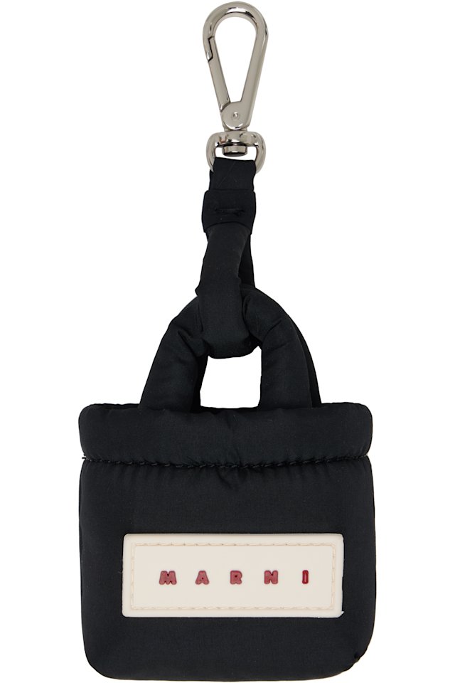 Marni — Black Charm Keychain