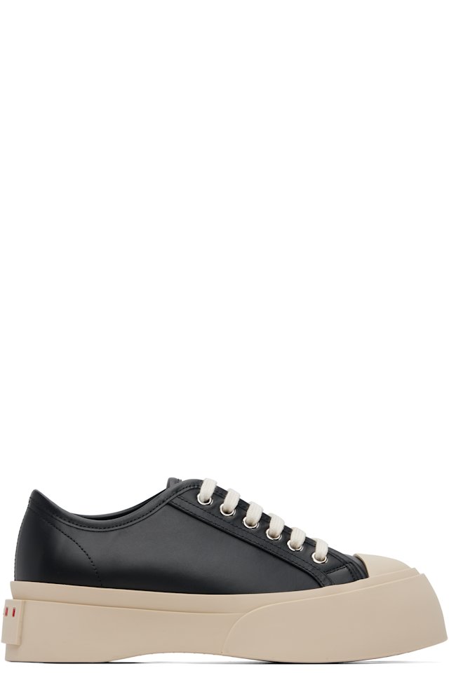 Marni — Black Pablo Low-Top Lace-Up Sneakers