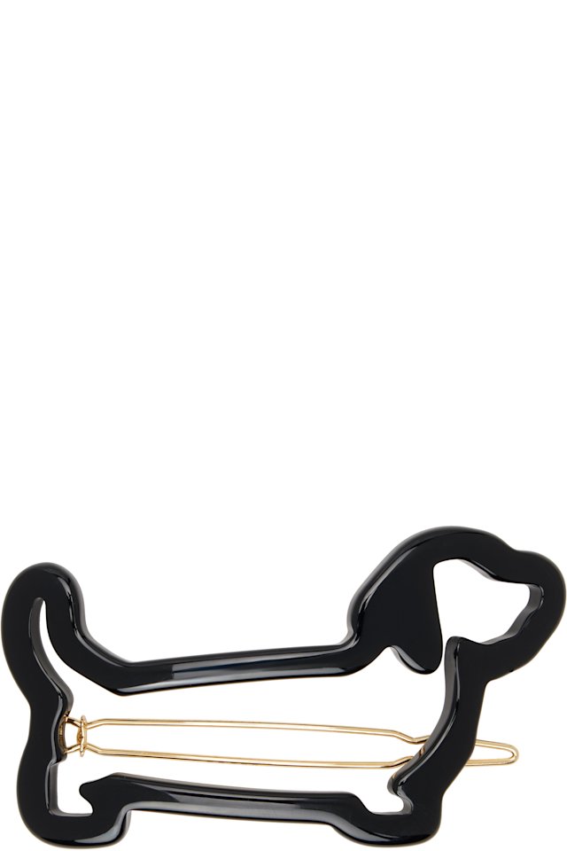 Thom Browne — Black Acetate Hector Hair Clip