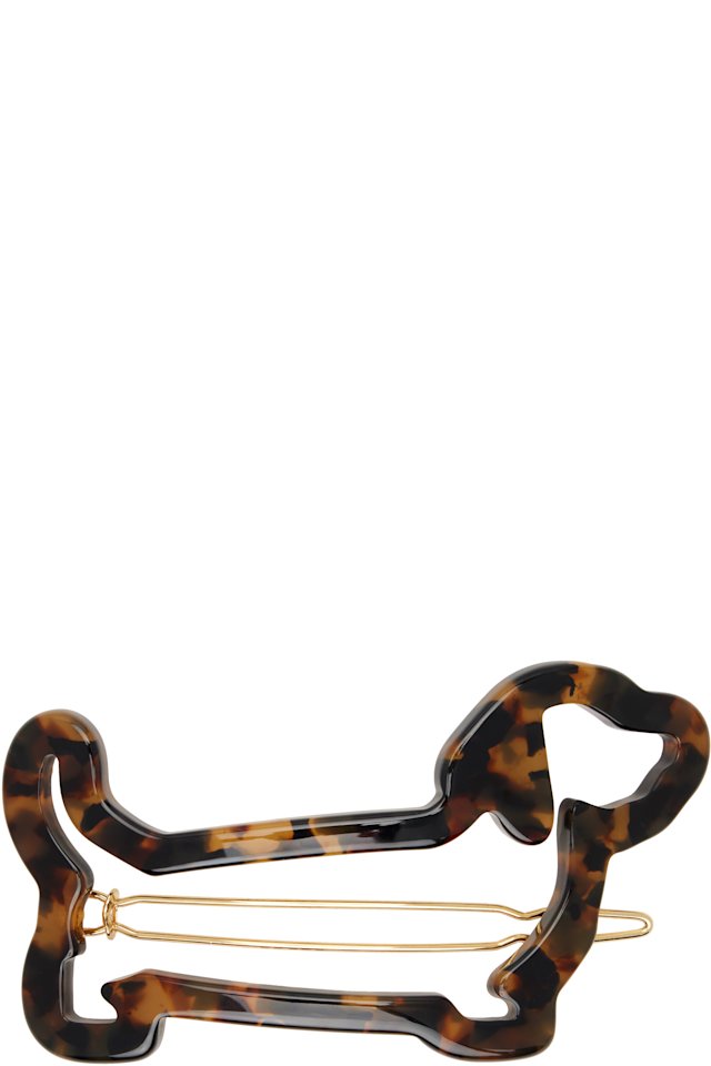Thom Browne — Brown Acetate Hector Hair Clip