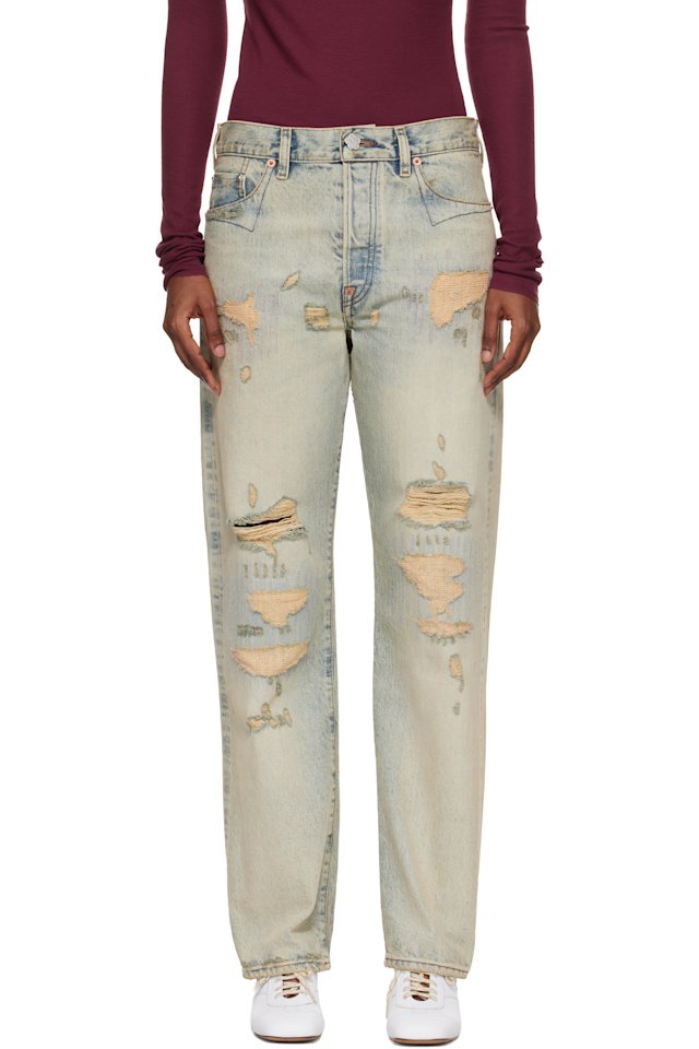 Kenzo — Blue Kenzo Paris Straight Jeans