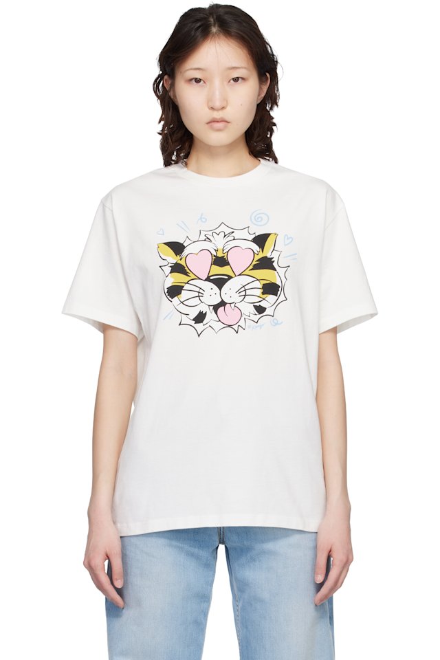 Kenzo — Off-White Kenzo Paris 'KENZO Wild Tiger' Loose T-shirt