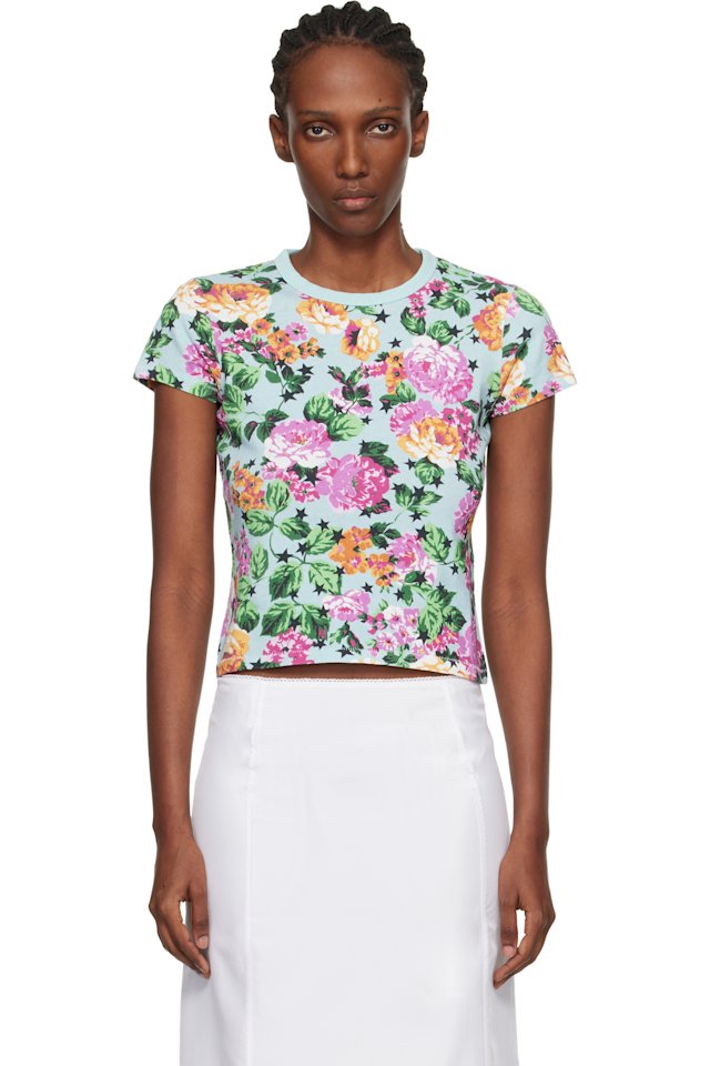 Kenzo — Blue Kenzo Paris 'KENZO Floral' T-shirt