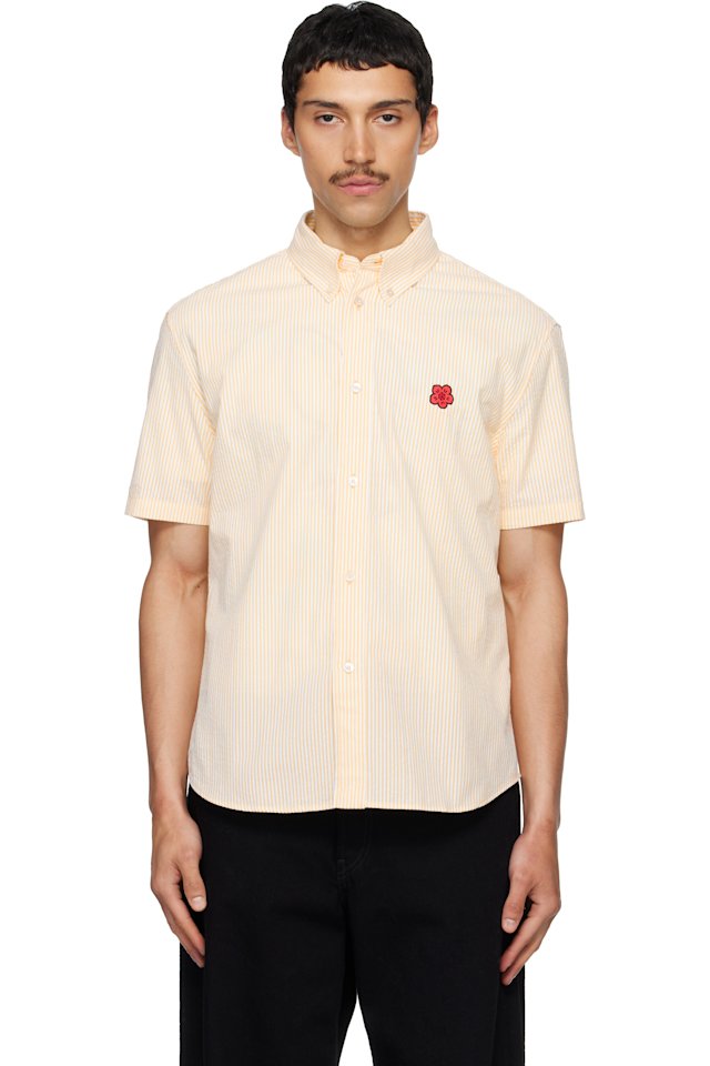 Kenzo — Yellow Kenzo Paris 'Boke Flower' Short Sleeve Shirt