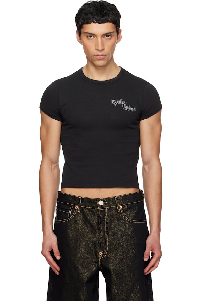Kenzo — Black Kenzo Paris 'KENZO Winter Holidays' T-shirt