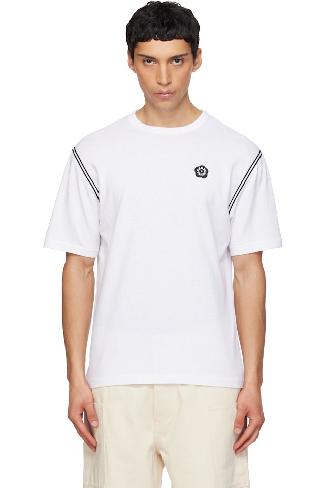 Kenzo — White Kenzo Paris 'Boke Flower 2.0' Embroidered T-shirt