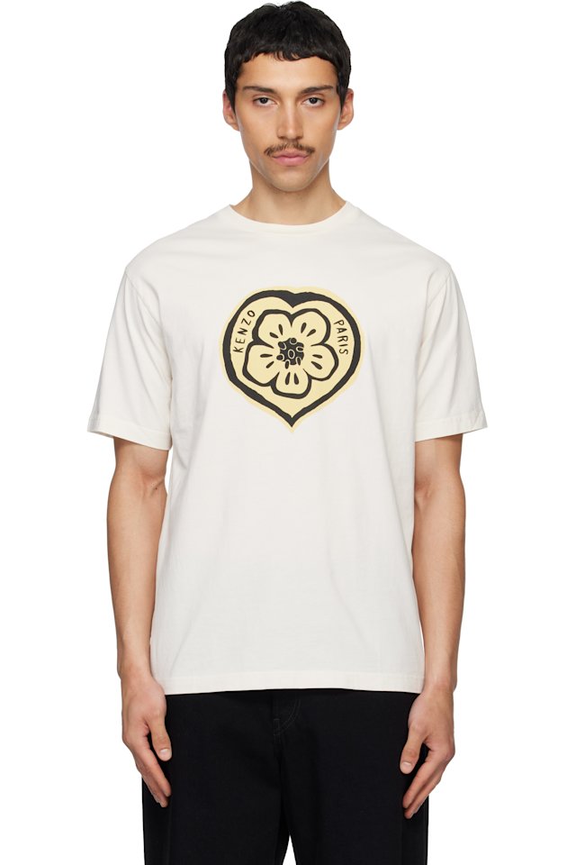 Kenzo — Off-White Kenzo Paris 'KENZO Boke Heart' T-shirt