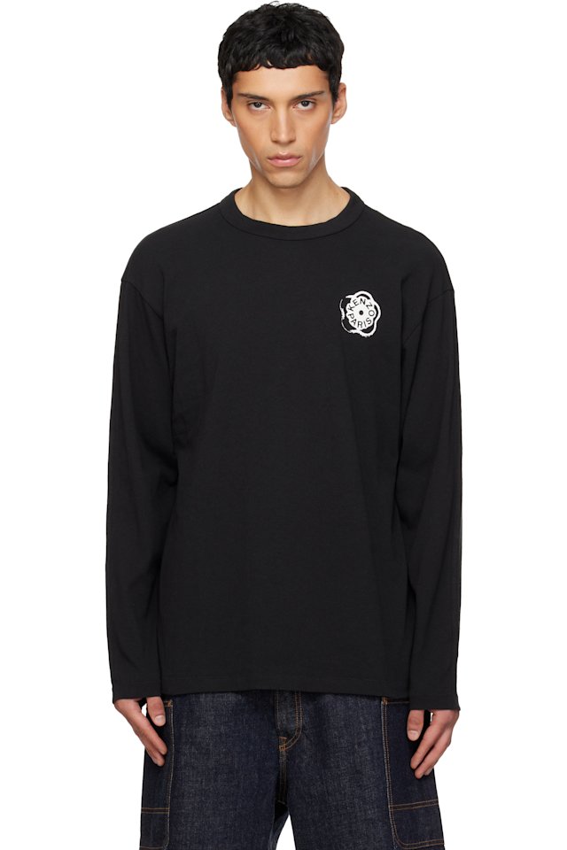 Kenzo — Black Kenzo Paris 'Boke Flower 2.0' Long Sleeve T-shirt