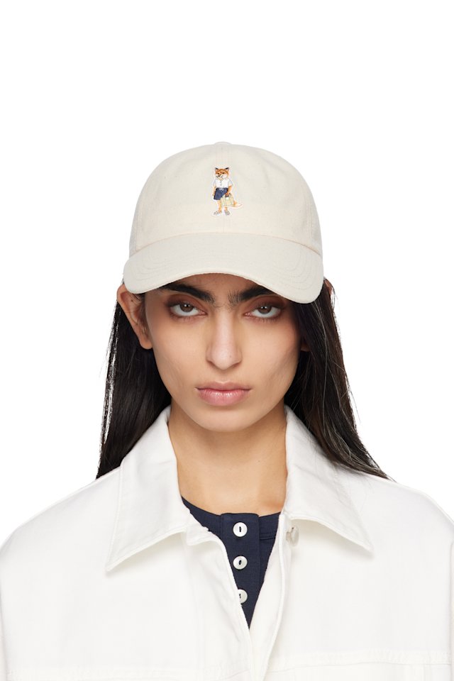 Maison Kitsuné — Beige Dressed Fox Cap