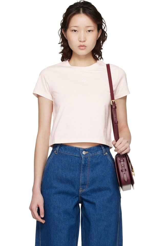 Maison Kitsuné — Pink Baby Fox Baby T-shirt