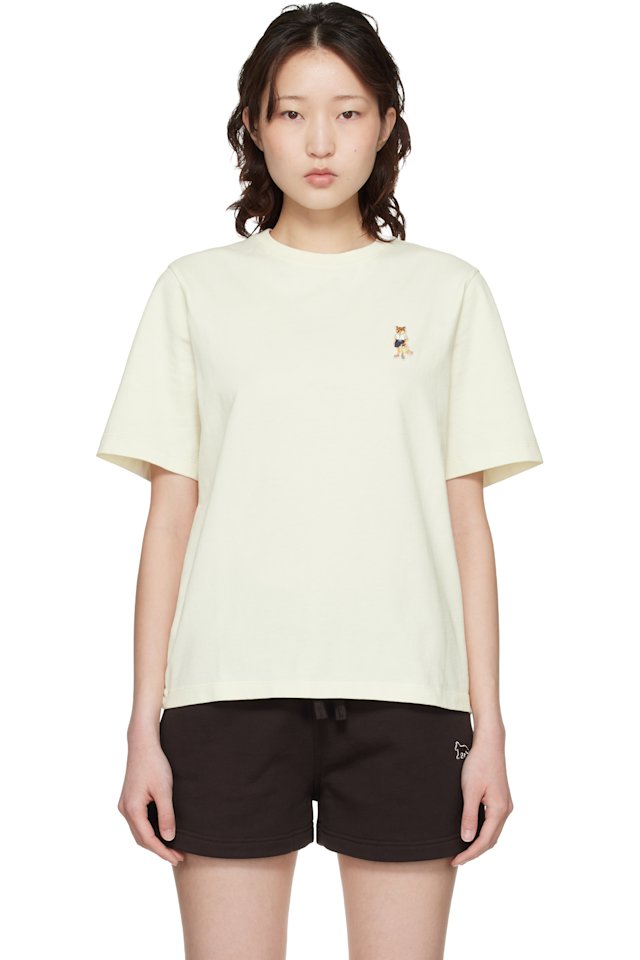 Maison Kitsuné — Off-White Dressed Fox Comfort T-shirt