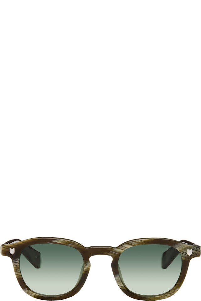 Maison Kitsuné — Khaki A. Society Edition Camille Sunglasses