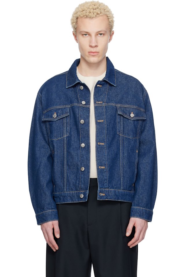 Maison Kitsuné — Blue Denim Trucker Jacket