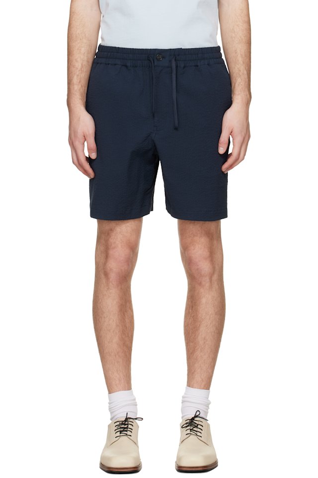 Maison Kitsuné — Navy Elasticated Shorts